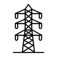 Energy icon or modern line symbol. line art and icon design with bold outline. Black and white Pixel Perfect minimalistic symbol isolated white background.Silhouette simple thin sign vector