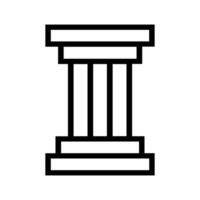Podium icon or modern line symbol. line art and icon design with bold outline. Black and white Pixel Perfect minimalistic symbol isolated white background. Silhouette simple thin sign vector