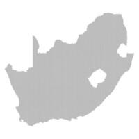 south africa map with dotted pattern vector