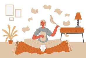 Professional freelancing write content, writers and journalists vector