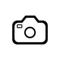 camera icon, simple design vector