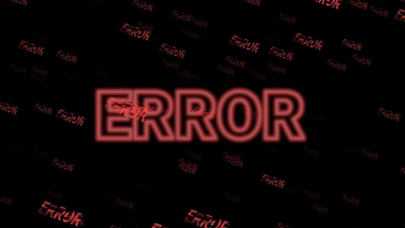Error in the program code list, flashing red crash on the software ...