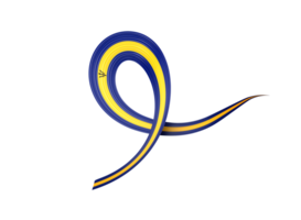 3d Flag Of Barbados 3d Shiny Waving Barbados Ribbon Flag 3d Illustration png