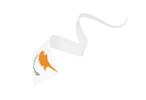 3d Flag Of Cyprus 3d Shiny Waving Cyprus Ribbon Flag 3d Illustration png