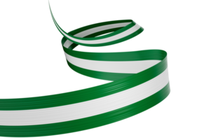 3d Flag Of Nigeria 3d Shiny Waving Nigeria Ribbon Flag 3d Illustration png