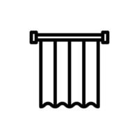 Shower curtain icon design vector