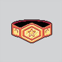 Pixel art illustration Boxing Belt. Pixelated Boxing Belt. Boxing Belt icon pixelated for the pixel art game and icon for website and game. old school retro. vector
