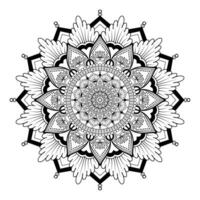 Create a Mandala Design Coloring Book vector