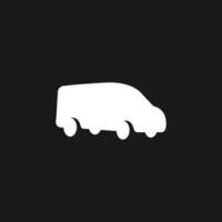 van icon delivery car simple concept vector