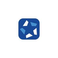 blue star logo for company or your business vector