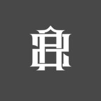 Monogram logo, a combination of the letters a and z or the letters z and a vector