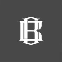 Monogram logo, a combination of the letters b and c or the letters c and b vector