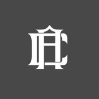 monogram logo, a combination of the letters a and c or the letters c and a vector