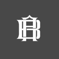 monogram logo combining letters a and b or letters b and a vector