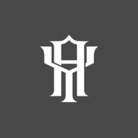Monogram logo, a combination of the letters a and y or the letters y and a vector
