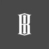Monogram logo a combination of the letters b and i or the letters i and b vector