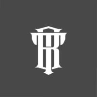 Monogram logo a combination of the letters b and t or the letters t and b vector