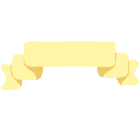 ribbon with blank space illustration . ribbon with blank space for text. Suitable for adding personal messages, announcements, or custom text designs. png