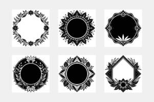 Vintage Frame and Element Artwork for Elegant Designs vector