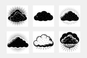 Elegant Web Silhouette Art on White Background vector