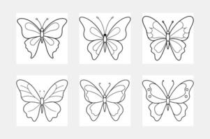 Enhance Your Art with Butterfly Line Art Illustration Techniques vector
