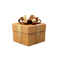 3d Icon Of Gift box isolated on transparent background png