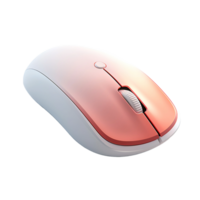 A computer mouse with a light isolated on transparent background png