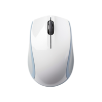 A computer mouse with a light isolated on transparent background png