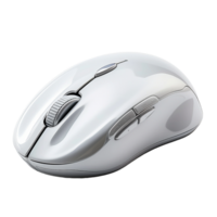 A computer mouse with a light isolated on transparent background png