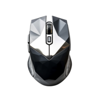 A computer mouse with a light isolated on transparent background png