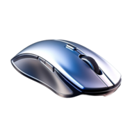 A computer mouse with a light isolated on transparent background png