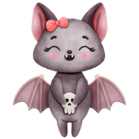 Cartoon bat halloween png