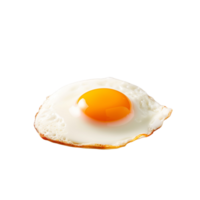 A fried egg is on a plate with a fried egg isolated on transparent background png