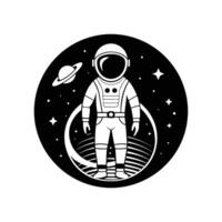 space astronaut illustration design on white background vector