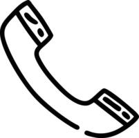 a telephone icon on a white background vector