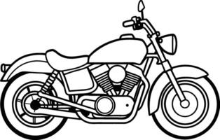 motorcycle on white background vector