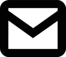 email icon with a black and white background vector