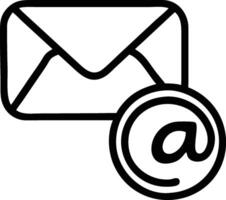 email icon with envelope and envelope vector