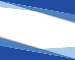 Blank background with abstract blue geometric frame vector
