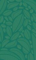Abstract outline leaf pattern wallpaper vector