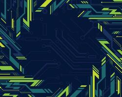 Abstract futuristic technology border background vector