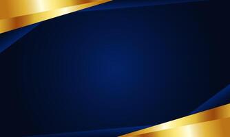 Abstract modern luxury dark blue background with golden lines style triangle premium design vector