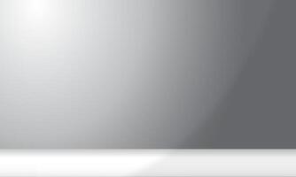 Abstract grey and white empty room background with copy space area,suitable for studio room, banner or presentation design vector