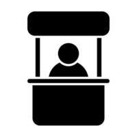 Promo stand icon illustration for graphic design, logo, web site, social media, mobile app, ui vector