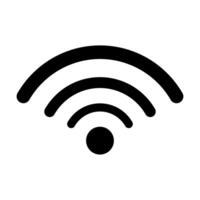 Wireless wifi or sign for remote internet access icon on white background, Flat style for graphic and web design vector