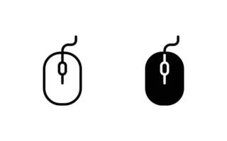 computer mouse icon vector