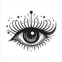 Eye Icon illustration Design for web, isolated on white background vector