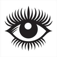 Eye Icon illustration Design for web, isolated on white background vector