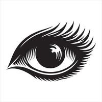 Eye Icon illustration Design for web, isolated on white background vector