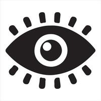 ojo icono ilustración diseño para web, aislado en blanco antecedentes vector